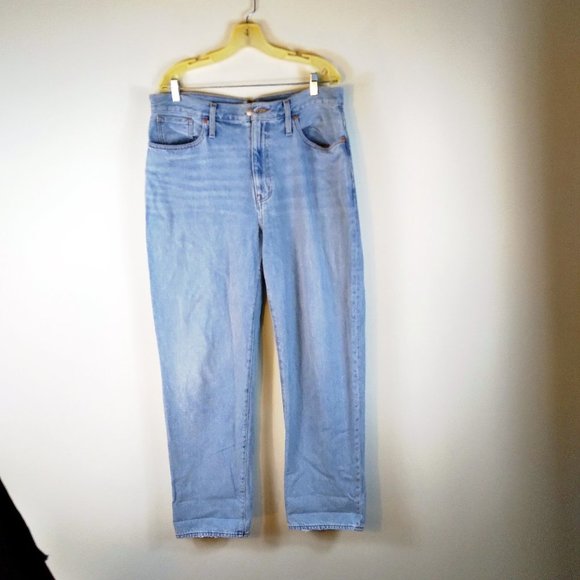 Madewell Denim - Madewell Light Wash 'Baggy Straight' Jeans Sz 31